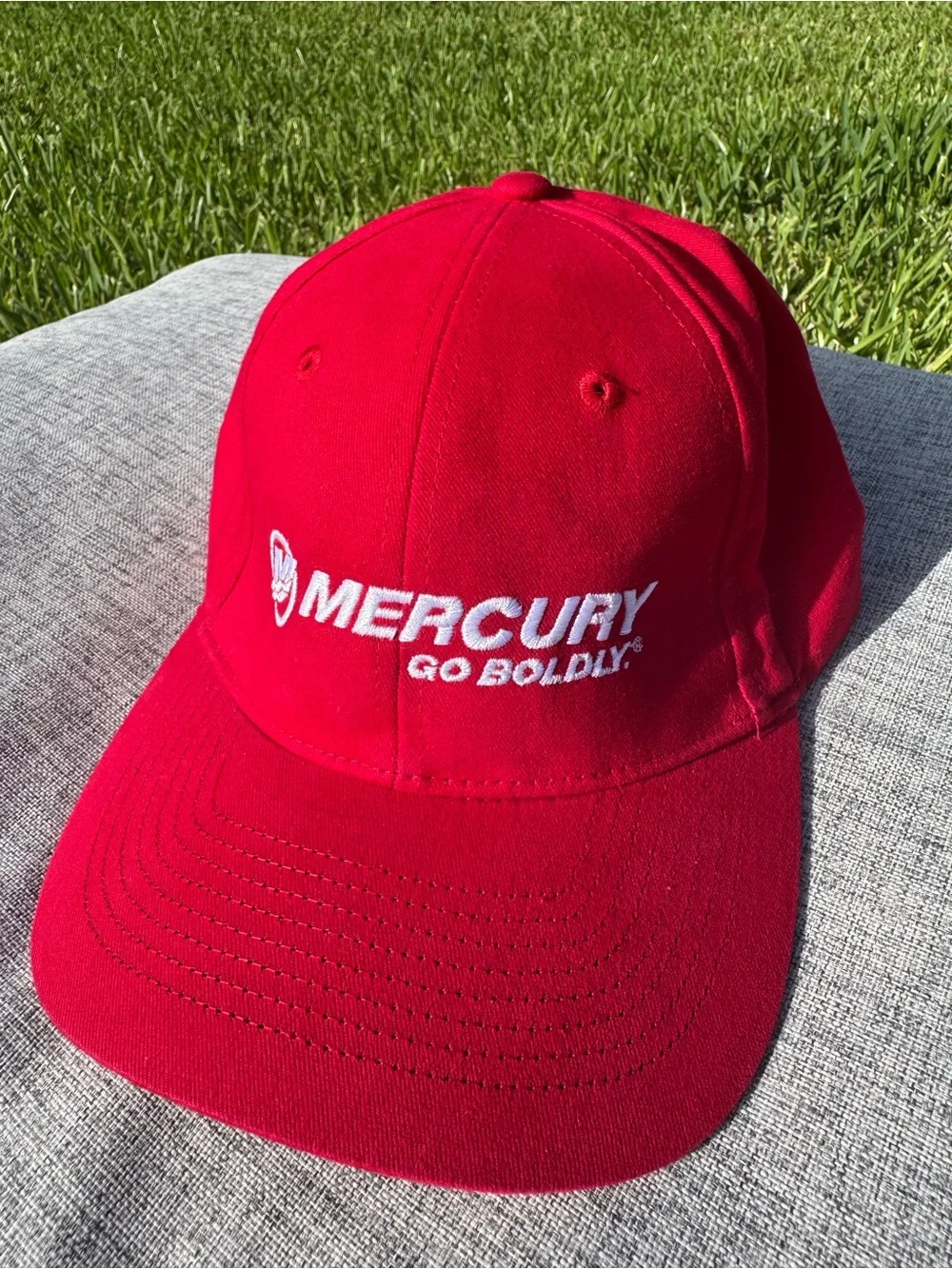Mercury 'Go Boldly' Red Baseball Cap